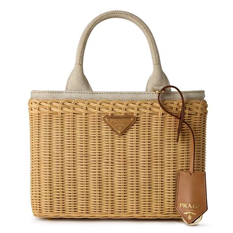 prada wicker bags|Prada foldable shopping tote.